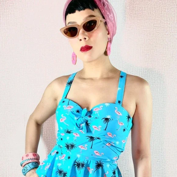 HellcatVixen Lucy Pale Pink Retro Cat eye Vintage Style Pinup Sunglasses - Picture 8 of 9
